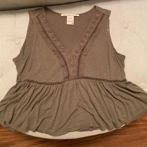 Medium green American rag tank top